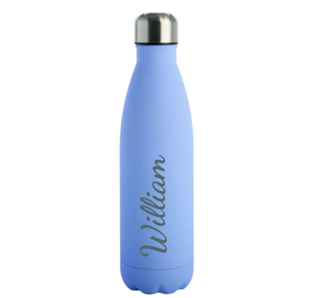 Personalised Blue Water Bottle | Perfect Gifts Online | Personalised ...