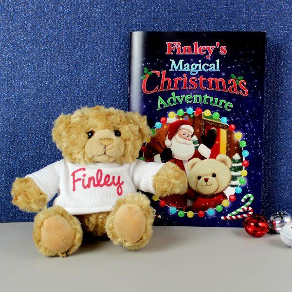 Personalised Magical Christmas Adventure Story Book And Personalised Teddy Bear Perfect Gifts Online Personalised Gifts Shop