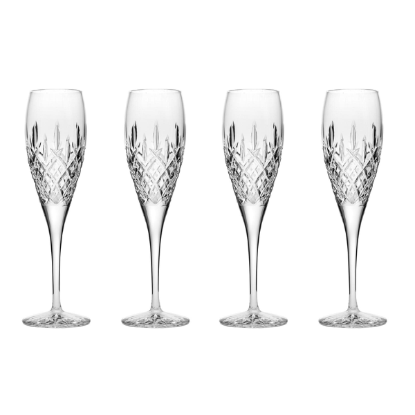 London - 2 Crystal Champagne Flutes 218mm (Presentation Boxed) | Royal Scot  Crystal