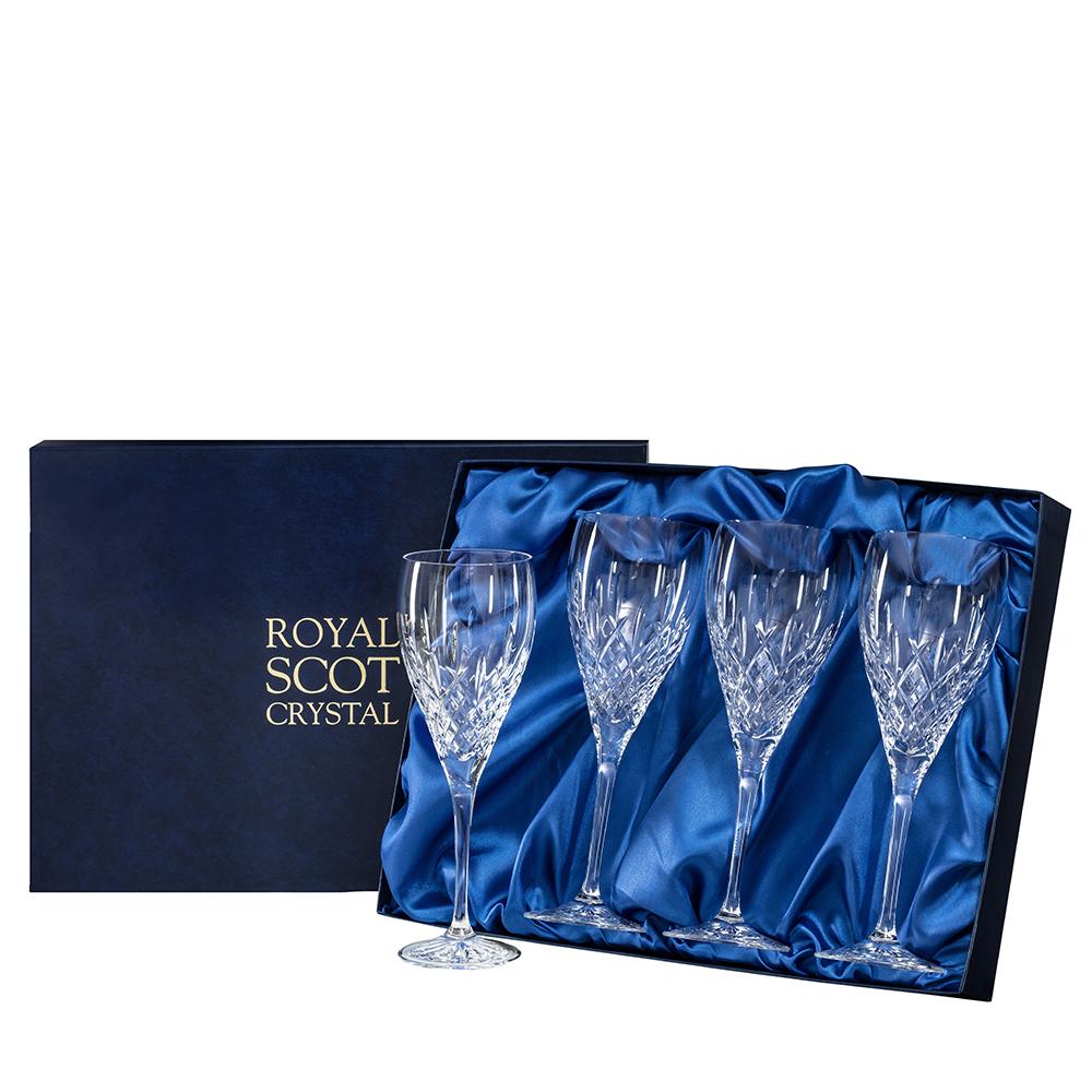 London - 4 Crystal Brandy Glasses 132mm (Presentation Boxed) | Royal Scot  Crystal